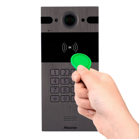 AK-R25K - Videocitofono IP da parete - Telecamera 4 Mpx Grandangolo | Audio bidirezionale - Apertura con scheda EM/MF, NFC e PIN