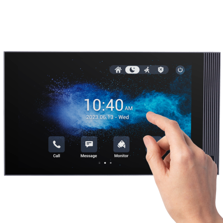 AK-S563W-BC - Monitor Android 14.0 per videocitofono - Display IPS di 8" - Audio bidirezionale Crystal Clear | Easy UI - TCP/IP,