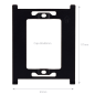 AK-S563W-S - Monitor Android 12.0 per videocitofono - Display IPS da 8" | Montaggio a parete - Audio bidirezionale Crystal Clear