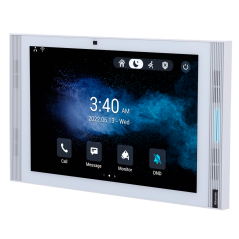 AK-S567G-WHITE - Monitor Android 12.0 per videocitofono - Display IPS da 10" con Google Services - Audio bidirezionale Crystal C