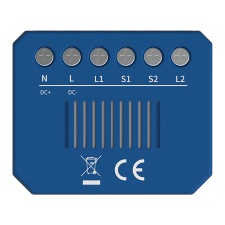 AK-ZBMD-C1-R2 - Relè intelligente da 2 linee - ZigBee 3.0 - Carico massimo 10 per linea - Alimentazione 100-250 AC / 24-30 DC - 