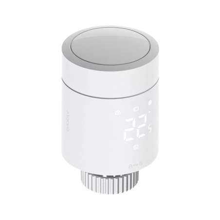 AQ-WT-A03D - Aqara Radiator Thermostat W600 - Schermo LED integrato / comando fisico di rotazione - Valvola termostatica smart -