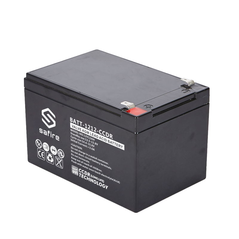 BATT-1212-CCDR - Batteria ricaricabile - Tecnologia piombo-acido AGM - CCDR - Tensione 12V - Capacità 12Ah - 100 x 99 x 152 mm /