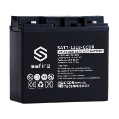 BATT-1218-CCDR - Batteria ricaricabile - Tecnologia piombo-acido AGM - CCDR - Tensione 12V - Capacità 18Ah - 167 x 77 x 182 mm /