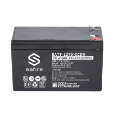 BATT-1270-CCDR - Batteria ricaricabile - Tecnologia piombo-acido AGM - CCDR - Tensione 12V - Capacità 7.0Ah - 100 x 65 x 151 mm 