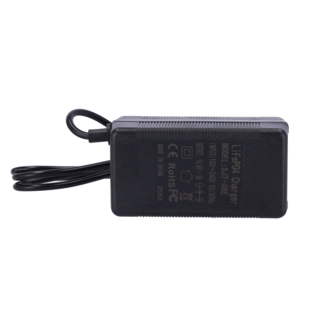 BATT-LI-CHARGER-3A - Caricabatterie per batterie al litio LiFePO4 - Uscita DC 14.6V / 3A - Ingresso AC - Indicatore LED dello st
