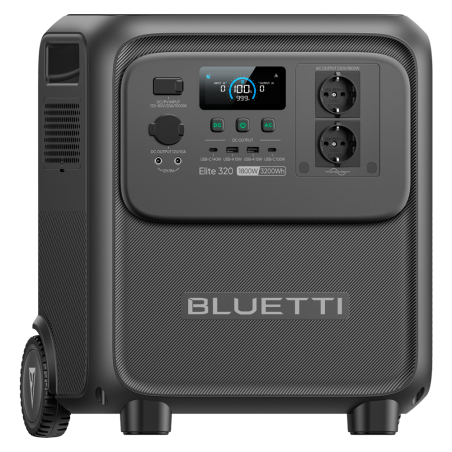BL-ELITE-320 - Power Station portatile Bluetti - Gran capacità 3200Wh - Potenza in uscita 1800W - Uscite e modalità di ricarica 