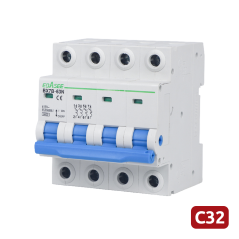 BX7B-63N-32A-4P - Interruttore magnetotermico - Corrente nominale 32A - 4 poli (installazioni trifase) - Curva di tipo C - Su gu