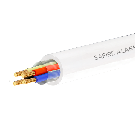CA4-305-PVC-ECA-WHITE - 4 conduttori di segnale - Conduttore in alluminio rivestito in rame - Bobina da 305 metri - Certificato 