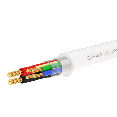 CA4P2-305-H-Cca-WHITE - 4 conduttori di segnale + 2 di alimentazione - Conduttore in alluminio rivestito in rame - Schermatura i