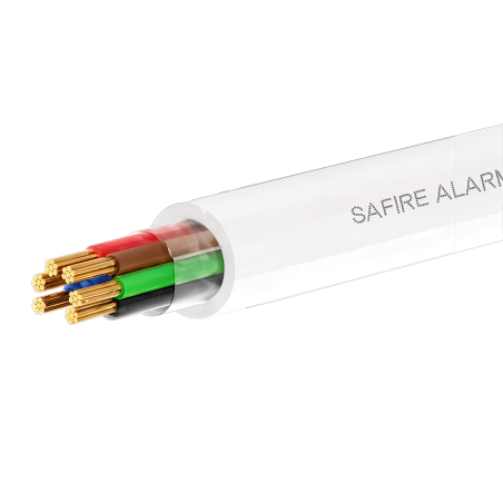 CA6-100-PVC-ECA-WHITE - 6 conduttori di segnale - Conduttore in alluminio rivestito in rame - Bobina da 100 metri - Certificato 