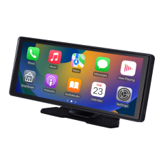 CAR-MONITOR-1026 - CarPlay 10.26" touchscreen - Telecamera 4K e telecamera aggiuntiva 1080P - Compatibile con Android e iOS - Re