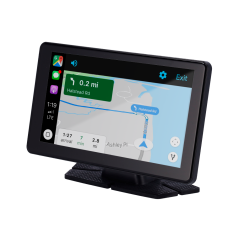CAR-MONITOR-7 - CarPlay 7" touchscreen - Telecamera 4K e telecamera aggiuntiva 1080P - Compatibile con Android e iOS - Registraz