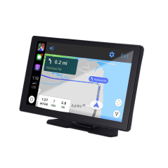 CAR-MONITOR-9 - CarPlay 9" touchscreen - Telecamera 4K e telecamera aggiuntiva 1080P - Compatibile con Android e iOS - Registraz