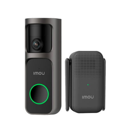 DB-3EP-4M0W/DS3-IMOU - Doorbell 3 Kit 4MP - WiFi 2.4 GHz / 5000mAh o AC 8~24V - Ottica Panoramica 360º / IR 5m - Pulsante di chi