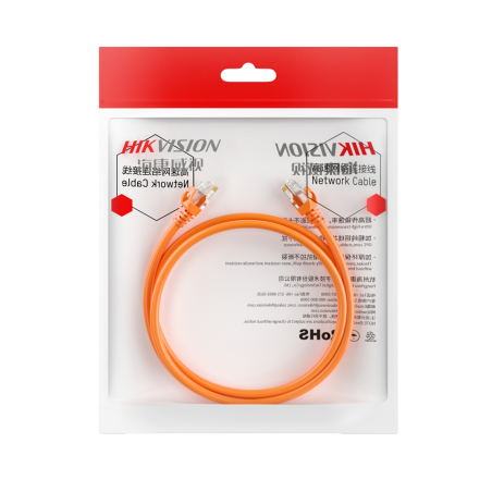DS-1NP6UEC0 (1m) - Cavo UTP - Ethernet - Connettori RJ45 - Categoria 6 - 1 m - Colore arancione