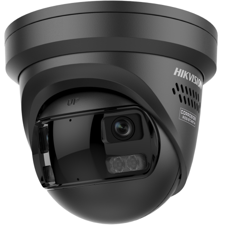 DS-2CD2387G3P-LIS2UY/SRB(180°)BLACK - Hikvision cámara IP Turret Panorámica 180º - Gama Pro | Resolución 8 MPx | PoE IEEE802.3at