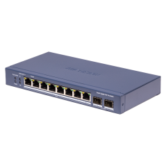 DS-3E1510P-SI-8P2F - Hikvision Switch PoE Gestionable - 8 Puertos PoE 802.3af/at + 2 Uplinks SFP - Velocidad Gigabit 10/100/1000