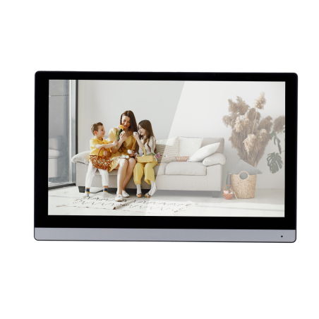 DS-KH6350-WTE1-NEUTRAL - Monitor per videocitofono - Touchscreen TFT da 7" con cornice sottile - Audio bidirezionale - TCP/IP, W