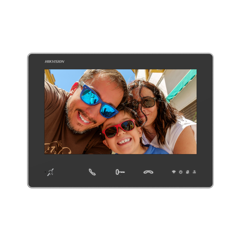 DS-KH7300EY-WTIE2 - Monitor per videocitofono - Schermo TFT di 7" - Audio bidirezionale e BIM | LED di stato - 2 fili HD, WiFi - DS-KH7300EY-WTIE2 - Monitor per videocitofono - Schermo TFT di 7" - Audio bidirezionale e BIM | LED di stato - 2 fili HD, WiFi -