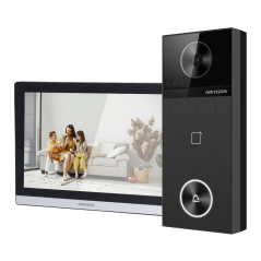 DS-KIS610-P - Kit videocitofonico 4 Mpx - Tecnologia IP e WiFi - Postazione esterna e monitor | Consente di aggiungere 16 monito
