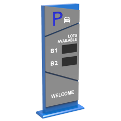 DS-TVB200(2 modules) - Hikvision Display Led per informazioni sui parcheggi - 2 moduli (320×160 mm) per due piani - Comunicazion