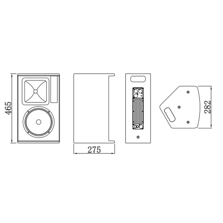 DSPPA-D6533A - Cassa acustica attiva professionale DSPPA _x000D_ - Amplificatore Classe D integrato_x000D_ - 180W AES | Woofer 8