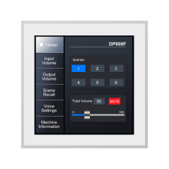DSPPA-DP800F - Pannello di controllo intelligente - Installazione a parete - Regolazione del volume