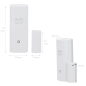 EUFY-ALARM-ENTRY4 - Sensore di apertura Eufy by Anker - Wireless 868 MHz - Compatibile con il sistema di allarme Eufy - Pulsante EUFY-ALARM-ENTRY4 - Sensore di apertura Eufy by Anker - Wireless 868 MHz - Compatibile con il sistema di allarme Eufy - Pulsante