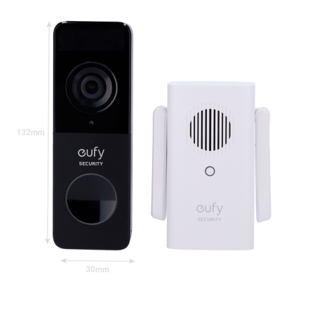 EUFY-DOORBELL-C211 - Kit Campanello Wifi con video Eufy by Anker - Risoluzione 1080p - Rilevamento di volti e persone - Autonomi