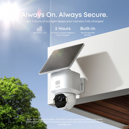 EUFY-SOLOCAM-E42 - Eufy by Anker Telecamera Wifi 4K - Rilevamento persone / veicoli / movimento - Memoria integrata 16GB | Panne