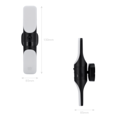 EUFY-WIREDWALL-LIGHTCAM-S100 - Telecamera con faretto Eufy by Anker - Risoluzione 2K / PIR e rilevamento di persone - Faretto 12