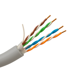 F-UTP5E-305-PVC-Eca - Cavo FTP Safire - Categoria 5E - Bobina di 305 metri | Diametro 5 mm - Conduttore CCA - Diametro 5.5 mm - 