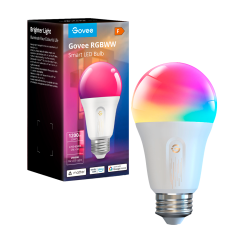 GV-BULB-H6009-E27-1P-1200lm - Lampadina smart E27 Govee - Wi-Fi 2.4 GHz + Bluetooth - Colore segmentato + Bianco caldo/freddo - 