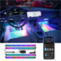 GV-CAR-H7090-RGBIC - Luci a LED per l'abitacolo dell'auto - Wi-Fi 2.4 GHz + Bluetooth - Colore segmentato - Intensità 260 lumen 