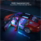GV-CAR-H7090-RGBIC - Luci a LED per l'abitacolo dell'auto - Wi-Fi 2.4 GHz + Bluetooth - Colore segmentato - Intensità 260 lumen 