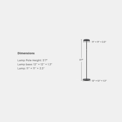 GV-FLOOR-H60B0-170CM-TRIPLE - Lampada da terra Govee a tre zone - Wi-Fi 2.4 GHz + Bluetooth - Colore segmentato + Bianco caldo/f