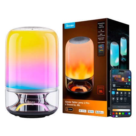 GV-LAMP-H6020-PRO-JBL - Lampada Govee Pro2 x JBL - Wi-Fi 2.4 GHz + Bluetooth - Colore segmentato + Bianco caldo/freddo - Intensi