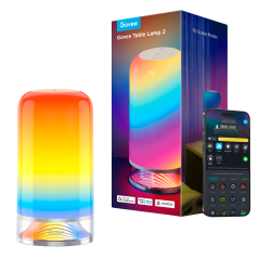 GV-LAMP-H6022 - Lampada da tavolo Govee - Wi-Fi 2.4 GHz + Bluetooth - Colore segmentato + Bianco caldo/freddo - Intensità 500 lu