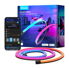 GV-NEON-H61C3-3M-DESK - Govee Striscia NEON smart da scrivania - Wi-Fi 2.4 GHz + Bluetooth - Colore RGBIC segmentato / 3m - 84 L