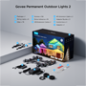 GV-OUT-H705E-30M-PERMANENT2 - Govee Luci da esterno fisse 2 - Wi-Fi 2.4 GHz + Bluetooth - Colore segmentato + Bianco - 40 lumen/
