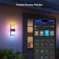 GV-OUT-H7078-WALL-IP65 - Lampada da parete per esterni - Wi-Fi 2.4 GHz + Bluetooth - Colore segmentato + Bianco caldo/freddo - I GV-OUT-H7078-WALL-IP65 - Lampada da parete per esterni - Wi-Fi 2.4 GHz + Bluetooth - Colore segmentato + Bianco caldo/freddo - I