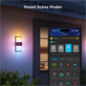 GV-OUT-H7078-WALL-IP65 - Lampada da parete per esterni - Wi-Fi 2.4 GHz + Bluetooth - Colore segmentato + Bianco caldo/freddo - I GV-OUT-H7078-WALL-IP65 - Lampada da parete per esterni - Wi-Fi 2.4 GHz + Bluetooth - Colore segmentato + Bianco caldo/freddo - I