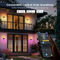 GV-OUT-H7078-WALL-IP65 - Lampada da parete per esterni - Wi-Fi 2.4 GHz + Bluetooth - Colore segmentato + Bianco caldo/freddo - I GV-OUT-H7078-WALL-IP65 - Lampada da parete per esterni - Wi-Fi 2.4 GHz + Bluetooth - Colore segmentato + Bianco caldo/freddo - I