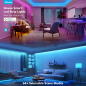 GV-STRIP-H615A-5M-RGB-SMART - Govee Striscia LED smart 5m - Wi-Fi 2.4 GHz + Bluetooth - Colore RGB - 52 lumen/m / 90LEDs - App G