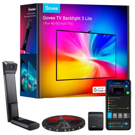 GV-TV-H6097-3L-40 - Retroilluminazione TV 3 Lite - Wi-Fi 2.4 GHz + Bluetooth / Matter - Colore segmentato + Bianco - 288 lumen /