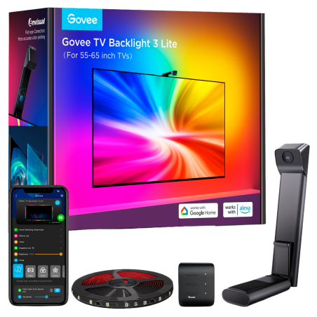 GV-TV-H6099-3L-55 - Retroilluminazione TV 3 Lite - Wi-Fi 2.4 GHz + Bluetooth / Matter - Colore segmentato + Bianco - 423 lumen /