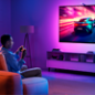 GV-TV-H6099-3L-55 - Retroilluminazione TV 3 Lite - Wi-Fi 2.4 GHz + Bluetooth / Matter - Colore segmentato + Bianco - 423 lumen / GV-TV-H6099-3L-55 - Retroilluminazione TV 3 Lite - Wi-Fi 2.4 GHz + Bluetooth / Matter - Colore segmentato + Bianco - 423 lumen /
