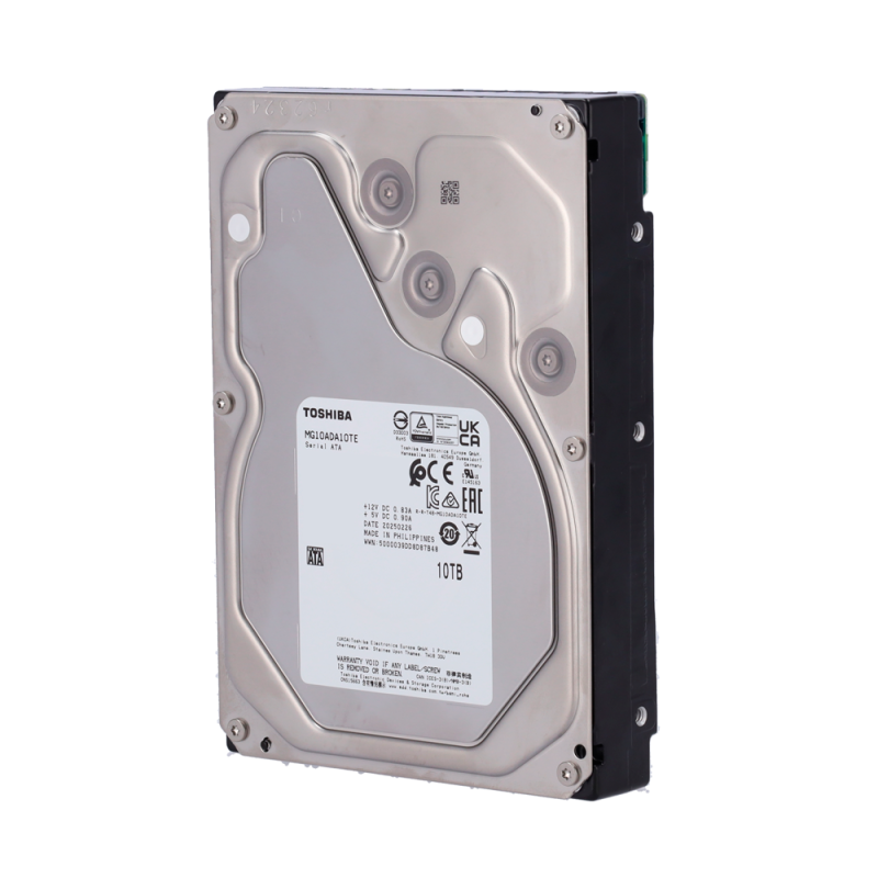 HD10TB-T-AI - Hard disk Toshiba S300 AI MG10ADA10TE - Capacità 10 TB - Interfaccia SATA 6 GB/s - Progettato per sistemi NVR con 