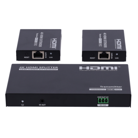 HDMI-SPL-1x2-4K30-CAT6-L - Extender Splitter del segnale HDMI - Distanza 40 m - Risoluzione 4K - Consente connessioni 1:2 - HDMI